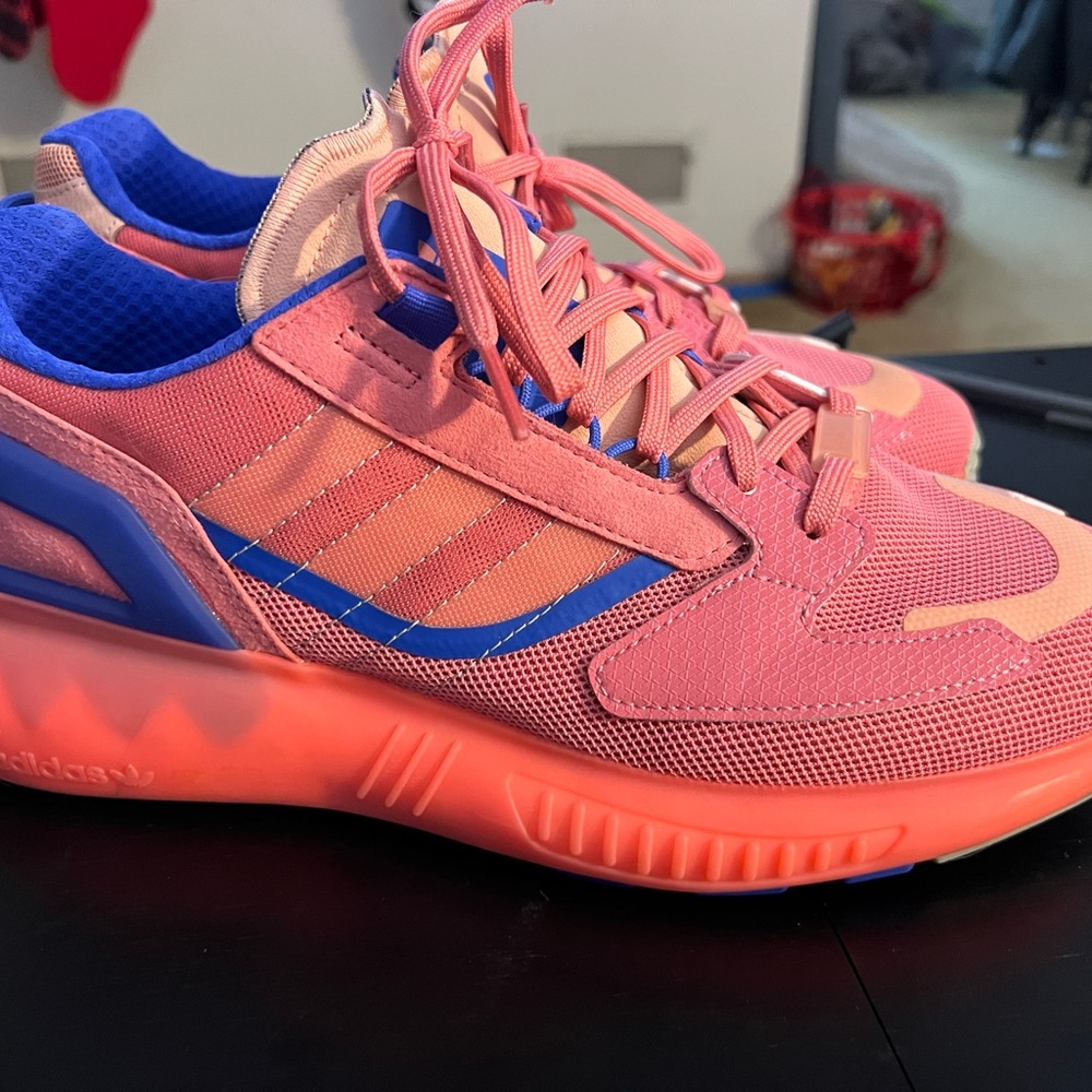 Adidas Womens Size 10 ZX 5K Boost Hazy Rose Pink Shoes